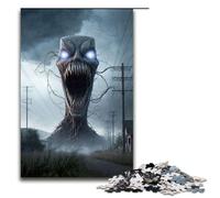 1000 Piece Puzzle Creepy Monster Jigsaw for Adults Wooden Jigsaw Challenging Game 1000 PCS(75x50cm)