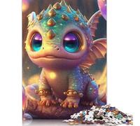 1000 Piece Puzzle Cute Baby Dragons Jigsaw Puzzles For Woodenboard Puzzles Best Gift for Adults Birthday Gifts 1000pcs (75x50cm)