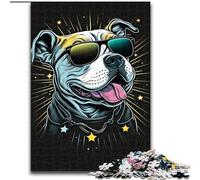 1000 Piece Puzzle Cute Canine Wooden Jigsaw Puzzles size 50x75cm Challenging Brain Teaser for Teenagers, Family Game Night Fun