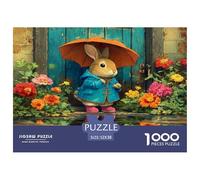 1000 Piece Puzzle - Cute Rabbit Cute Animals, A Funny And Artistic, Colourful, Ideal for Adults Teens And Kids 52x38cm/1000pcs