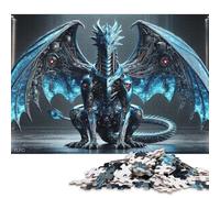 1000 Piece Puzzle Cybernetic Dragon Bluebell Jigsaw Puzzles For Paperboard Puzzles Best Gift for Adults Birthday Gifts 38x26cm/1000pcs