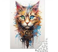 1000 Piece Puzzle, Cyborg Machine Cat, 70x50cm/1000pcs