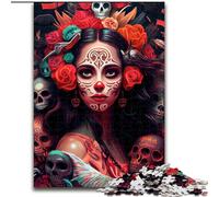 1000 Piece Puzzle Day of The Dead Impossible Jigsaw Puzzles for Adults size 26x38cm Challenging Brain Teaser for Teenagers, Family Game Night Fun