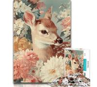 1000 Piece Puzzle Deer 1000 Pieces Jigsaw Puzzles for Adults And Teens,Challenging Game Toys for Is Ideal As A Gift for The Whole Family 50x75cm