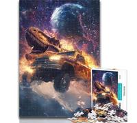 1000 Piece Puzzle Dinosaur Car Jigsaw Puzzle 1000 Pieces for Teenagers,Decompressing Intellectual Educational Toy Birthday Present, Gifts 26x38cm