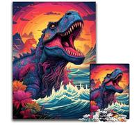1000 Piece Puzzle Dinosaur In The Sea Puzzles for Adults Relax & Challenge, Colorful Home Decor Art, for Friends 50x75CM/19.68x29.52inch