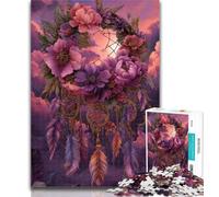 1000 Piece Puzzle Dream Catcher Jigsaws Puzzles 1000 Pieces for Adults Gifts,Learning Educational Toy for Is Ideal As A Gift for The Whole Family 26x38cm