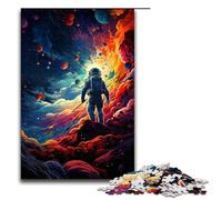 1000 Piece Puzzle Educational Games Astronauts in The Mysterious Universe Jigsaw Puzzles for Adults Wooden Jigsaw For Family Fun & Game Night 1000 PCS(75x50cm)