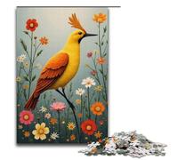 1000 Piece Puzzle Educational Games Birdsong And Flowers Jigsaw Puzzles for Adults Wooden Jigsaw For Family Fun & Game Night 1000 PCS(38x26cm)