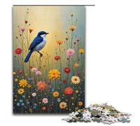 1000 Piece Puzzle Educational Games Birdsong And Flowers Jigsaw Puzzles for Adults Wooden Jigsaw For Family Fun & Game Night 1000 PCS(38x26cm)