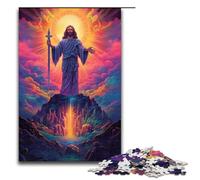 1000 Piece Puzzle Educational Games Brazil Jesus Savior Jigsaw Puzzles for Adults Wooden Jigsaw For Family Fun & Game Night 1000 PCS(75x50cm)