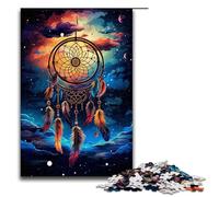 1000 Piece Puzzle Educational Games Dreamcatcher by SplattersLots of Thick Coloured Cloured Jigsaw Puzzles for Adults Wooden Jigsaw For Family Fun Game Night 75x50cm