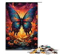 1000 Piece Puzzle Educational Games Fantasy Colorful Butterfly Jigsaw Puzzles for Adults Wooden Jigsaw For Family Fun & Game Night 1000 PCS(75x50cm)