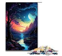 1000 Piece Puzzle Educational Games Fantasy Night View Jigsaw Puzzles for Adults Wooden Jigsaw For Family Fun & Game Night 1000 PCS
