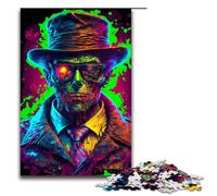1000 Piece Puzzle Educational Games Gangster Zombie Neon Color Jigsaw Puzzles for Adults Wooden Jigsaw For Family Fun & Game Night 75x50cm
