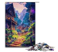 1000 Piece Puzzle Educational Games Green Streets Jigsaw Puzzles for Adults Wooden Jigsaw For Family Fun & Game Night 1000 PCS(38x26cm)
