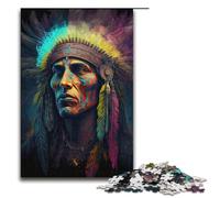 1000 Piece Puzzle Educational Games Indians Jigsaw Puzzles for Adults Wooden Jigsaw For Family Fun & Game Night 1000 PCS(38x26cm)