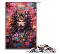 1000 Piece Puzzle Educational Games Japanese Sakura Samurai Jigsaw Puzzles for Adults Wooden Jigsaw For Family Fun & Game Night 1000PCS(75x50cm)