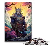 1000 Piece Puzzle Educational Games Japanese Sakura Samurai Jigsaw Puzzles for Adults Wooden Jigsaw For Family Fun & Game Night 75x50cm