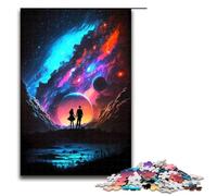 1000 Piece Puzzle Educational Games Love Among The Stars Jigsaw Puzzles for Adults Wooden Jigsaw For Family Fun & Game Night 75x50cm