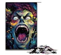 1000 Piece Puzzle Educational Games Painting Colorful Zombies Jigsaw Puzzles for Adults Wooden Jigsaw For Family Fun & Game Night 1000 PCS(75x50cm)