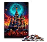 1000 Piece Puzzle Educational Games Russia Red Square Jigsaw Puzzles for Adults Wooden Jigsaw For Family Fun & Game Night 75x50cm