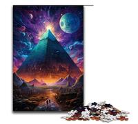 1000 Piece Puzzle Educational Games The Colorful Psychedelia of Egypt’s Space Desert Jigsaw Puzzles for Adults Wooden Jigsaw For Family Fun & Game Night 75x50cm