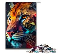 1000 Piece Puzzle Educational Games Tiger Bold And Majestic Jigsaw Puzzles for Adults Wooden Jigsaw For Family Fun & Game Night 75x50cm