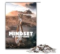 1000 Piece Puzzle Educational Games Tiger Mindset Jigsaw Puzzles for Adults Wooden Jigsaw For Family Fun & Game Night 75x50cm