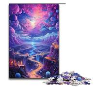 1000 Piece Puzzle Educational Games Ultraviolet Realms Jigsaw Puzzles for Adults Wooden Jigsaw For Family Fun & Game Night 1000 PCS(38x26cm)
