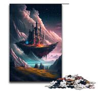 1000 Piece Puzzle Elemental Fortress Jigsaw for Adults Wood Jigsaw Great Gifts for Christmas 75x50cm