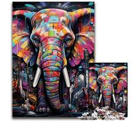 1000 Piece Puzzle Elephant cardboard Jigsaw Puzzles for Adults Challenging DIY Brain Teaser, Perfect Family Game Or Decorative Gift 26X38CM/10.23x14.96inch