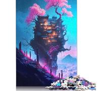 1000 Piece Puzzle Ethereal Sakura Serenity Jigsaw Puzzles for Adults Teenager & Paper Puzzles Family Games 1000pcs (38x26cm)