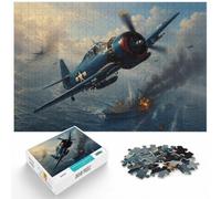 1000 Piece Puzzle, F6F Hellcat Plane, 1000pcs (40x28cm) | For cold evenings at home: Adult jigsaw puzzle with 1000 pieces adds a classic jigsaw activity to the holiday season.