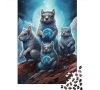 1000 Piece Puzzle Fantastic Squirrels Jigsaw Puzzles for Adults Woodenboard Puzzles Adults Puzzles Gifts 1000pcs (75x50cm)