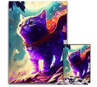 1000 Piece Puzzle Fantasy Cat JourneyJigsaw Puzzles for Adults for Teenagers Family Fun DIY Brain Teaser Game Gift 1000 PCS(38x26cm)