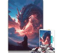 1000 Piece Puzzle Fantasy Chinese Dragon 1000 Piece Jigsaw Puzzle for Adults Teens,Train Your Brain And Hands Gifts for Friends And Family 50x75cm