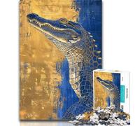 1000 Piece Puzzle Fantasy Crocodile 1000 Piece Jigsaw Puzzle for Adults Teens,Toys Educational Games Stress Relieving Great Gifts And Toys 50x75cm