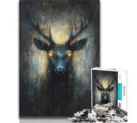 1000 Piece Puzzle Fantasy Deer Jigsaws Puzzles 1000 Pieces for Teenagers Gifts,Challenging Difficult with Fully Interlocking Randomly Shaped Pieces 50x75cm