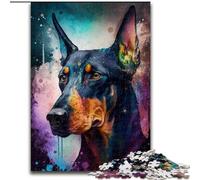 1000 Piece Puzzle Fantasy Doberman Pinscher Jigsaw Puzzles size 26x38cm Challenging Brain Teaser for Teenagers, Family Fun Interactive Game