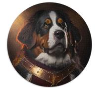 1000 Piece Puzzle Fantasy Dog 1000 Pieces Round Puzzles for Adults Perfect for Christmas, Halloween, Easter, New Year 67.5x67.5cm