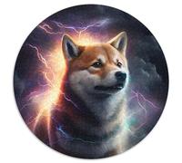 1000 Piece Puzzle Fantasy Dog Round Jigsaws 1000 Pieces for Adults Intricate Design for Teenagers, DIY Decor, And Brain-Boosting Fun 67.5x67.5cm