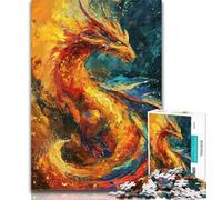 1000 Piece Puzzle Fantasy Dragon Jigsaws 1000 Pieces for Teenagers,is Ideal As A Gift for The Whole Family Suitable for And 14 50x75cm