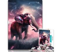 1000 Piece Puzzle Fantasy Elephant 1000 Piece Jigsaw Puzzle for Adults Teens,Train Your Brain And Hands Gifts for Friends And Family 26x38cm