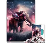 1000 Piece Puzzle Fantasy Elephant Adult Puzzles 1000 Pieces,for Age 14+ Impossible Game Best Gift for Adults And Teenagers (50x75cm)