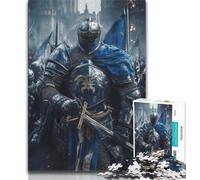 1000 Piece Puzzle Fantasy Knight Jigsaw Puzzle 1000 Pieces for Teenagers,Decompressing Intellectual Educational Toy Birthday Present, Gifts (50x75cm)