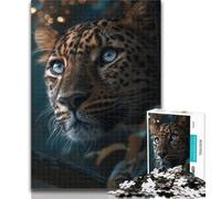 1000 Piece Puzzle Fantasy Leopard Jigsaw Puzzles for Teenagers 1000 Piece,Educational Toys Is Ideal As A Gift for The Whole Family 26x38cm
