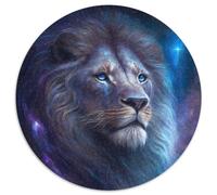 1000 Piece Puzzle Fantasy Lion 1000 Pieces Round Puzzles for Adults for Home Decor, Brain Training 67.5x67.5cm
