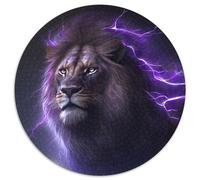 1000 Piece Puzzle Fantasy Lion Cardboard Jigsaw Puzzles for Adults Erfect for Home Decor, Birthdays, Holidays, And Gifts 67.5x67.5cm