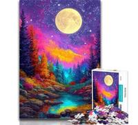 1000 Piece Puzzle Fantasy Night Sky Planet Jigsaw Puzzle 1000 Pieces for Teenagers,Decompressing Intellectual Educational Toy Birthday Present, Gifts 26x38cm
